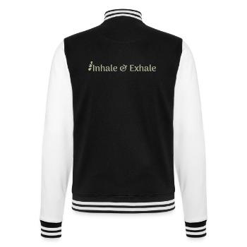 Dictons de yoga - Inspirez et expirez - Veste Teddy - noir/blanc - Dos - Marisol (170cm)