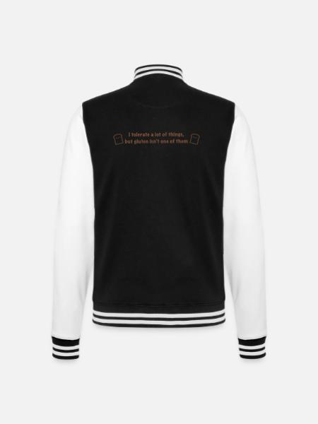 gluten-free - College Sweat Jacket - black/white