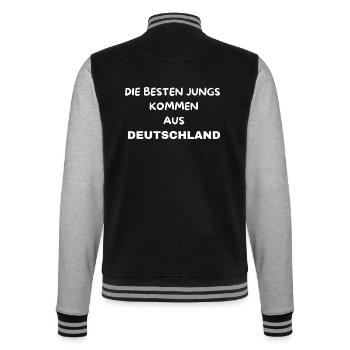 Die besten Jungs kommen aus Deutschland - College-Sweatjacke - Schwarz/Grau meliert - Hinten - Marisol (170cm)