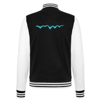 MUSCHi DIVERS 2017 Facelift Wave - College-Sweatjacke - Schwarz/Weiß - Hinten - Marisol (170cm)