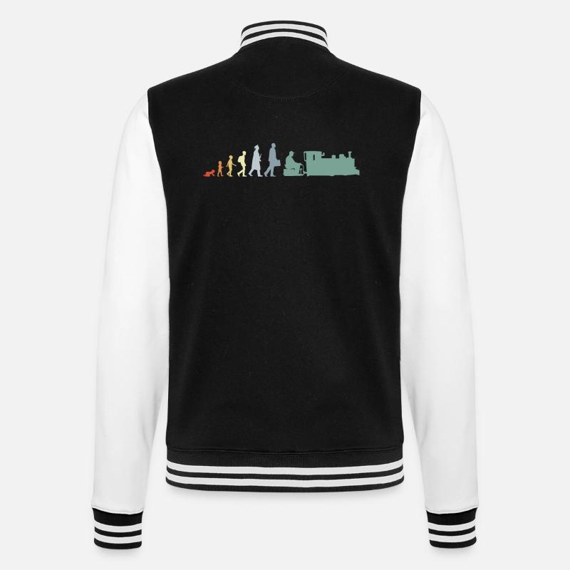 Trainspotter Evolution - College Sweat Jacket - black/white