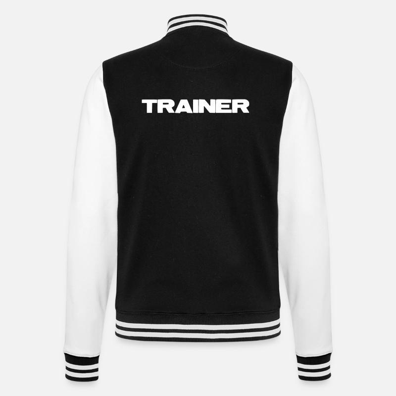Trainer Power - College-Sweatjacke - Schwarz/Weiß