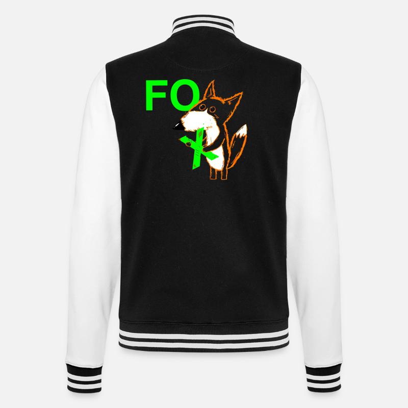 Le X dans FOX - Veste Teddy - noir/blanc