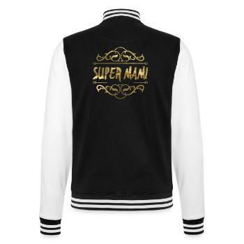 Super Mami - College-Sweatjacke - Schwarz/Weiß - Hinten - Marisol (170cm)