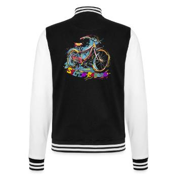 Selten Radlos Radfahrer - College-Sweatjacke - Schwarz/Weiß - Hinten - Marisol (170cm)