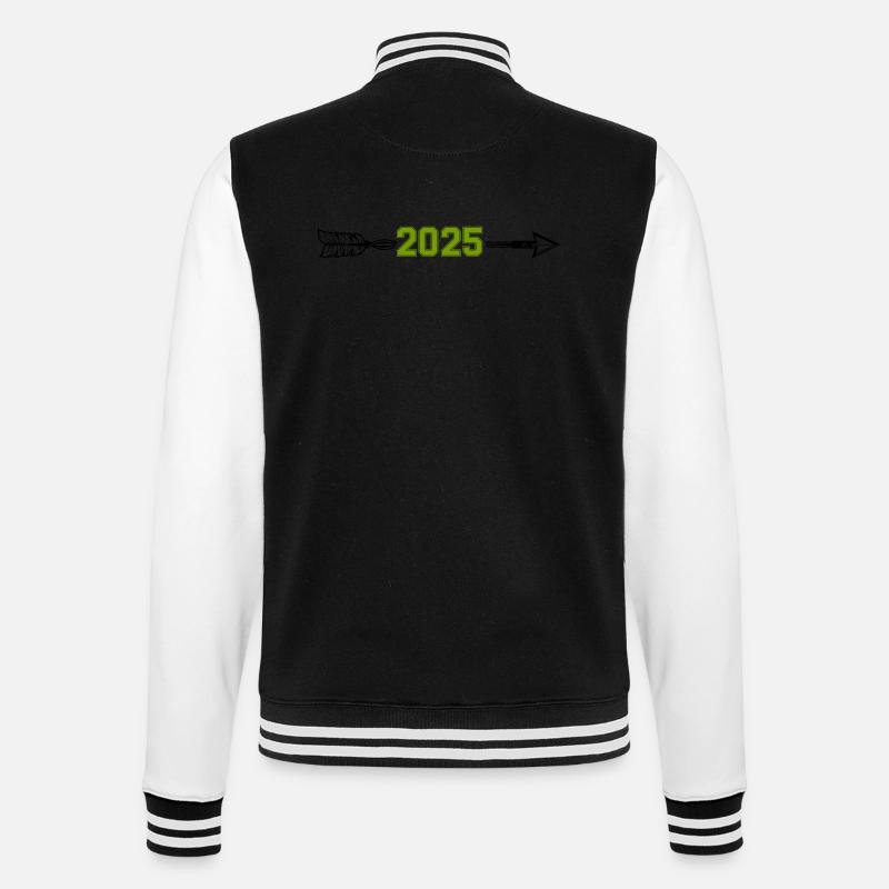 2025 pfeil - College-Sweatjacke - Schwarz/Weiß