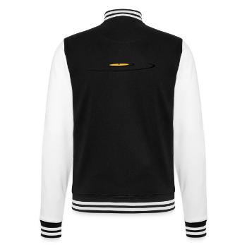 retro, vinyl, old school - Veste Teddy - noir/blanc - Dos - Marisol (170cm)