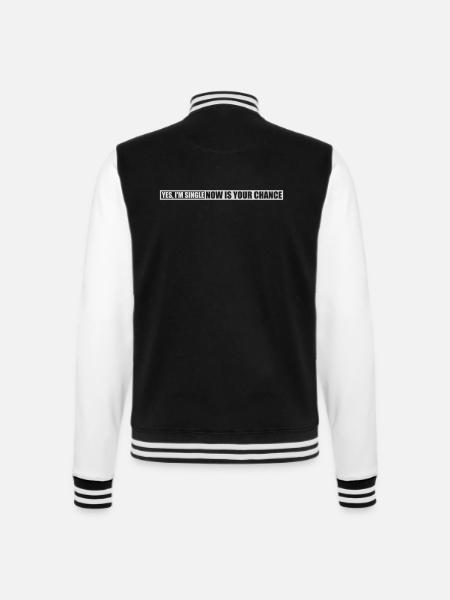 single nu din chance - College sweatjakke - sort/hvid