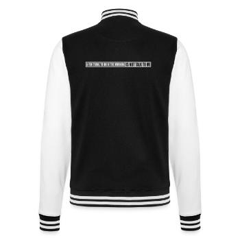 ne me parle pas - Veste Teddy - noir/blanc - Dos - Marisol (170cm)