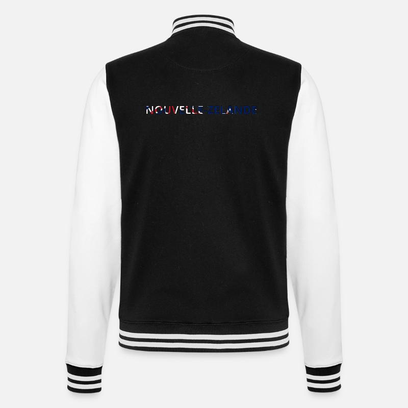 Drapeau Nouvelle-Zélande - Veste Teddy - noir/blanc