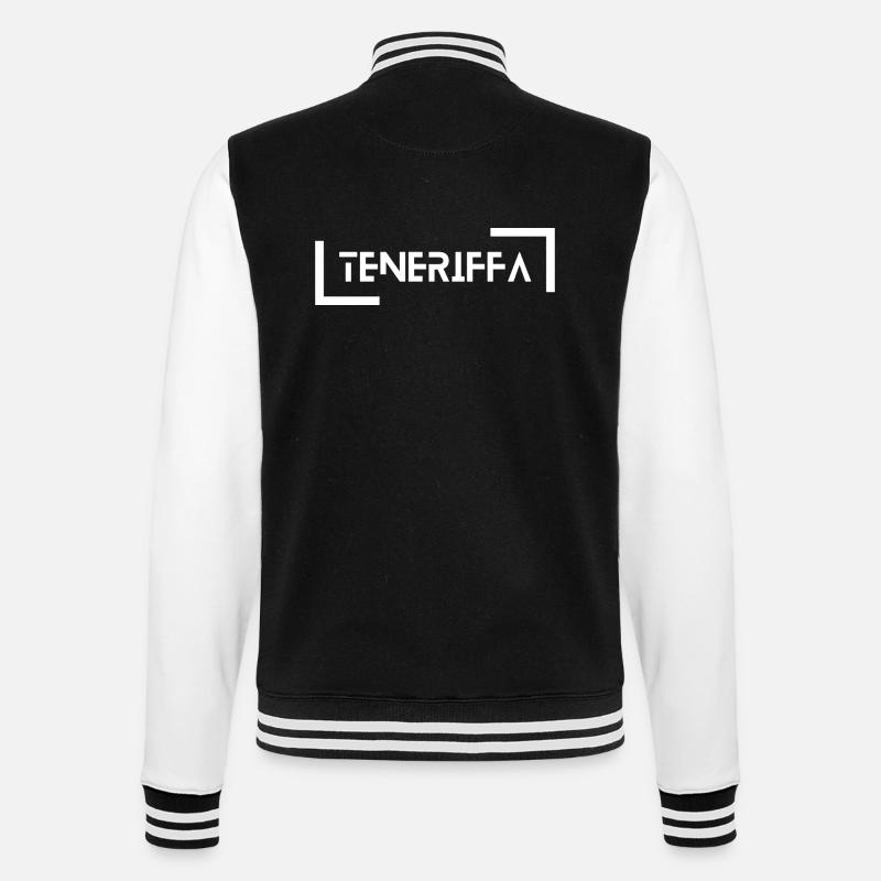 Teneriffa - College-Sweatjacke - Schwarz/Weiß