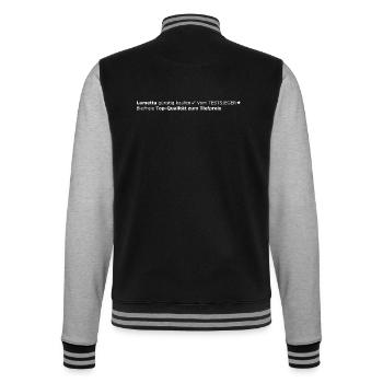 Meta Description T Shirt - Geschenk für SEO Nerds - College-Sweatjacke - Schwarz/Grau meliert - Hinten - Marisol (170cm)