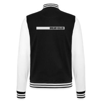 citation pessimiste tueur de rêves - Veste Teddy - noir/blanc - Dos - Marisol (170cm)