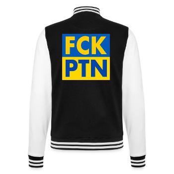 Fck ptn - College Sweat Jacket - black/white - Back - Marisol (170cm)