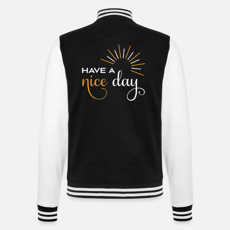 Bonne journée - Veste Teddy - noir/blanc