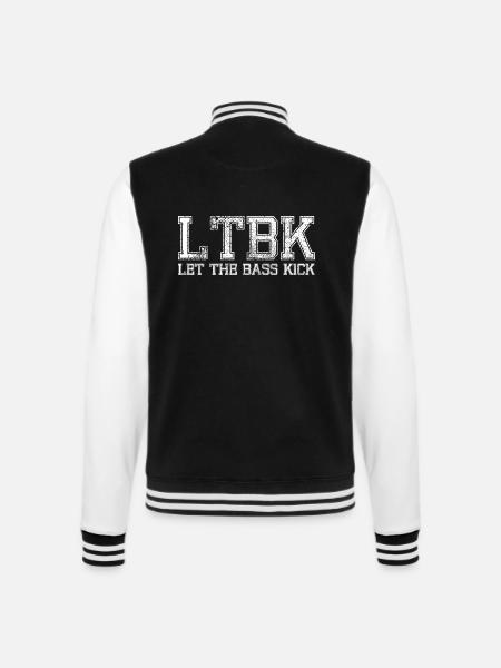 LASS DEN BASS KICKEN - College-Sweatjacke - Schwarz/Weiß