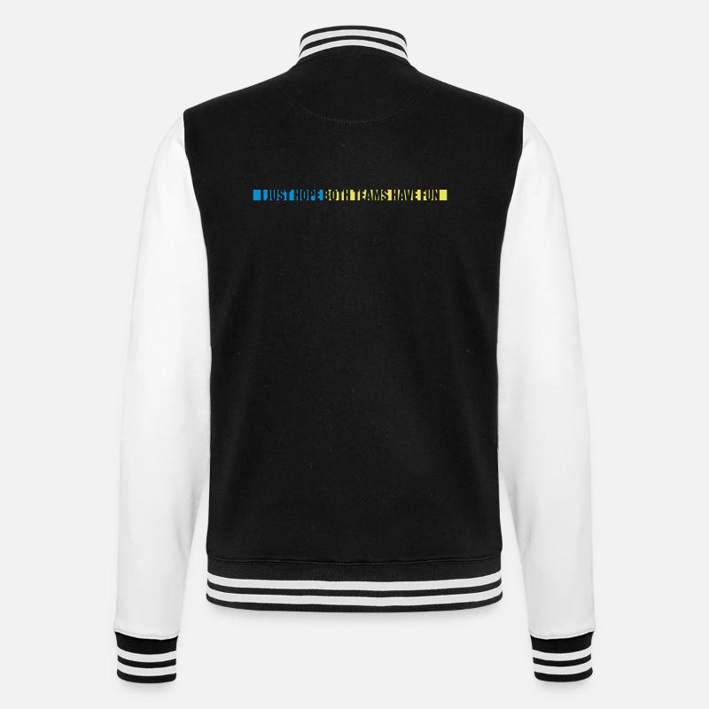 Both Teams Have Fun - College Sweat Jacket - black/white