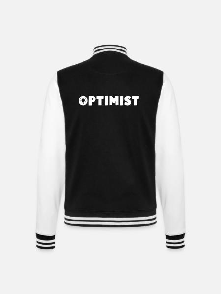 Optimist - College-Sweatjacke - Schwarz/Weiß