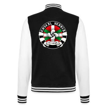 Pays Basque - Euskal Herria - Veste Teddy - noir/blanc - Dos - Marisol (170cm)