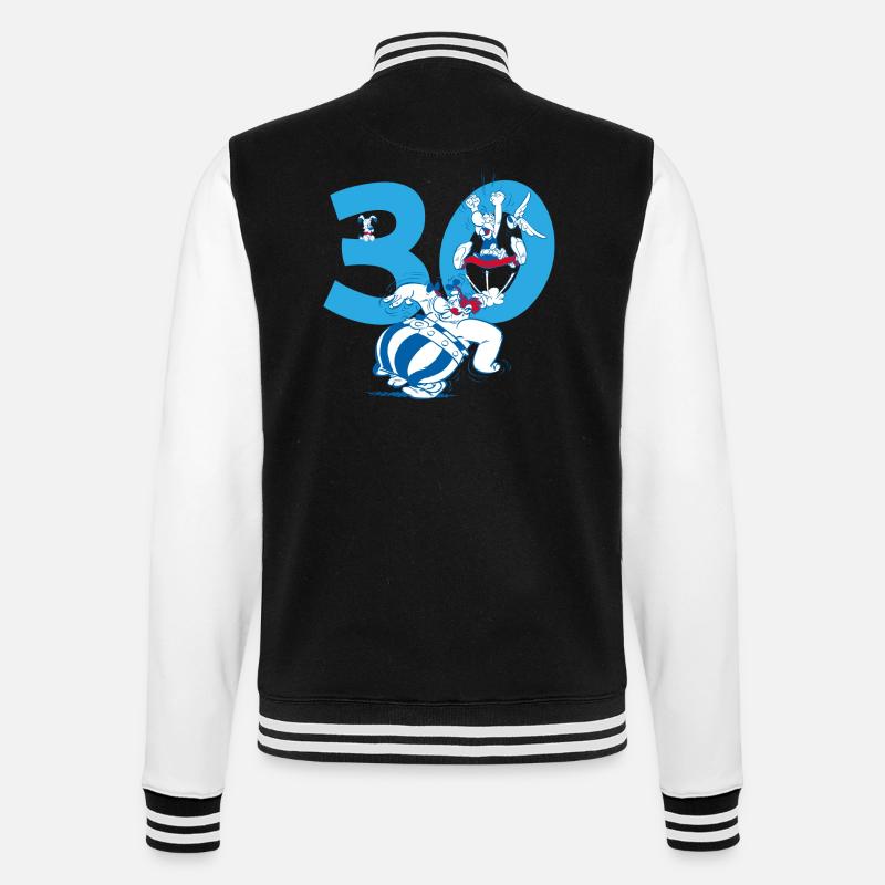 Asterix & Obelix 30. Geburtstag Design - College-Sweatjacke - Schwarz/Weiß