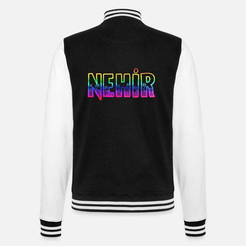 nehir rs regenbogen - College-Sweatjacke - Schwarz/Weiß