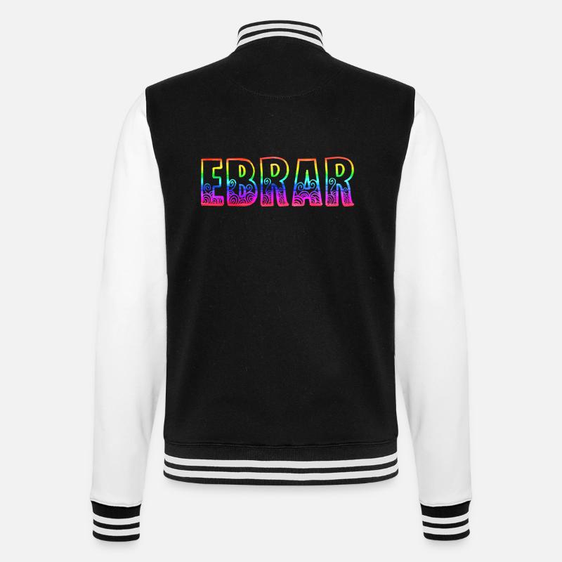 Ebrar RS Rainbow - College Sweat Jacket - black/white