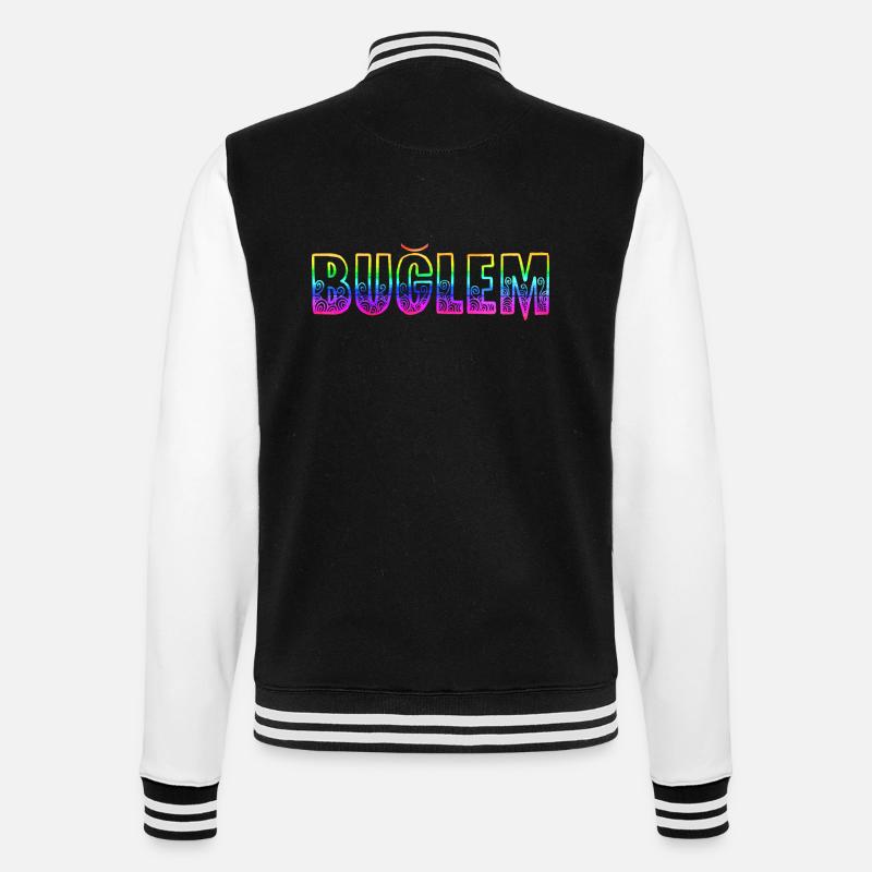 Buğlem RS Rainbow - College Sweat Jacket - black/white