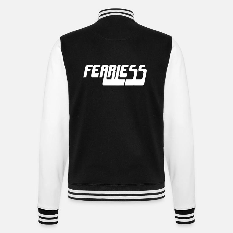 Fearless - College-Sweatjacke - Schwarz/Weiß