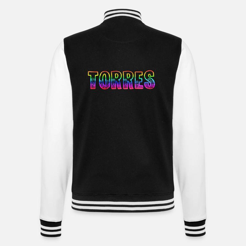 Torres RS Rainbow - College Sweat Jacket - black/white