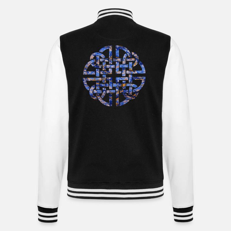 Celtic knot 8 e 112 - College Sweat Jacket - black/white
