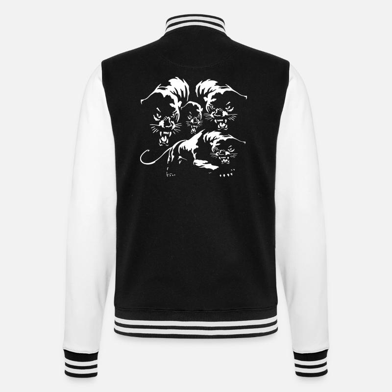 fierté des panthères - Veste Teddy - noir/blanc
