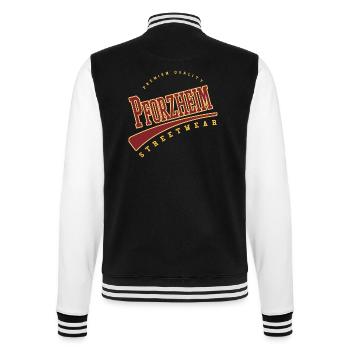 Pforzheim Allemagne College High School Style - Veste Teddy - noir/blanc - Dos - Marisol (170cm)