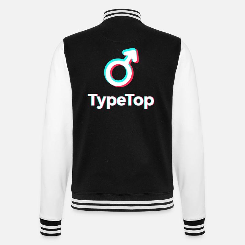 Moi je suis un TYPE TOP ! - Veste Teddy - noir/blanc