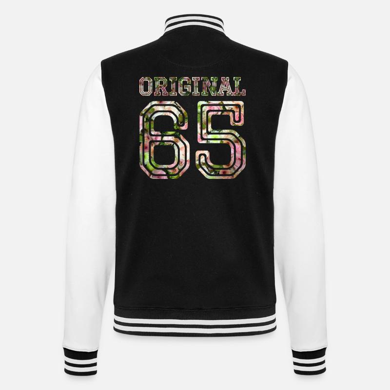 1965-65 ans - Veste Teddy - noir/blanc