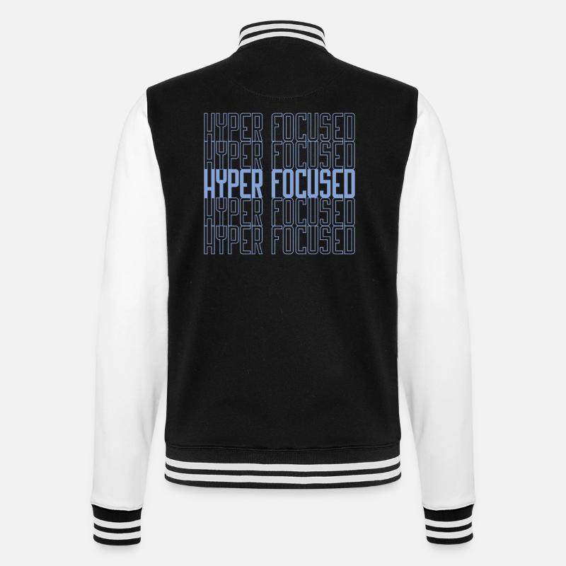 Hyperfocalisé en bleu - Veste Teddy - noir/blanc