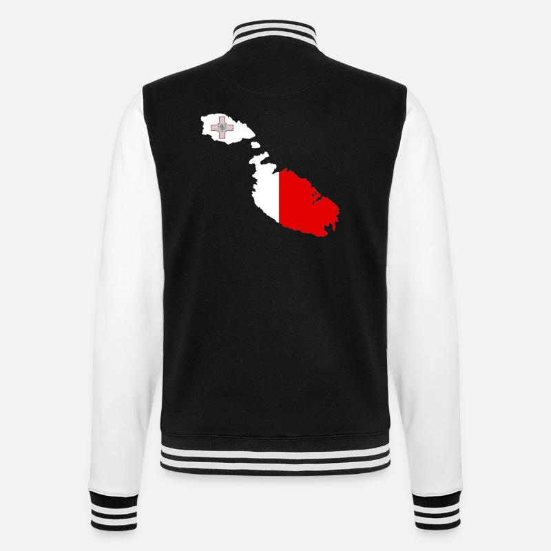 Malte - Veste Teddy - noir/blanc
