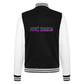 José Maria RS Rainbow - College Sweat Jacket - black/white - Back - Marisol (170cm)
