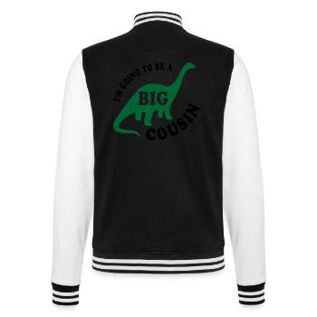 Big Cousin To Be - College-Sweatjacke - Schwarz/Weiß - Hinten - Marisol (170cm)