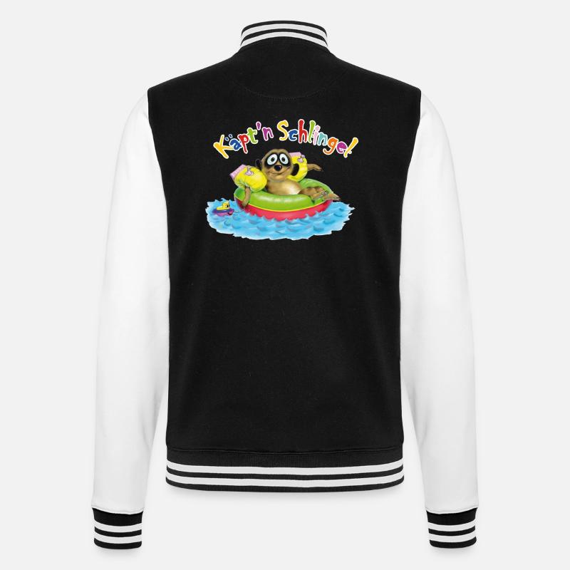 Captain rascal - College Sweat Jacket - black/white