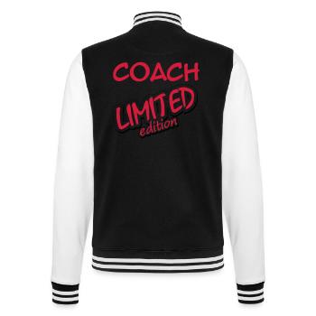 Foot / Coach / Entraineur / Basket / Tennis / Pap - Veste Teddy - noir/blanc - Dos - Marisol (170cm)