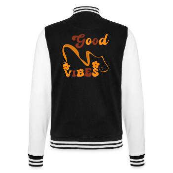 Good vibes bonnes vibrations si apaisantes - Veste Teddy - noir/blanc - Dos - Marisol (170cm)