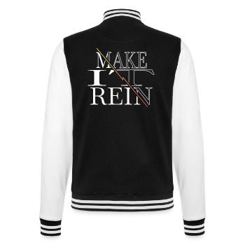 Citation Barbes Dino Bike Moon Bodybuilder Dictons - Veste Teddy - noir/blanc - Dos - Marisol (170cm)