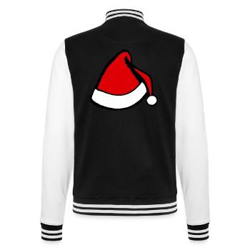 Christmas Hat Santa Claus Christmas 1 - College Sweat Jacket - black/white - Back - Marisol (170cm)