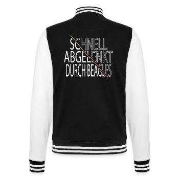 hundeliebhaber geburtstagsgeschenkidee hunderasse - College-Sweatjacke - Schwarz/Weiß - Hinten - Marisol (170cm)