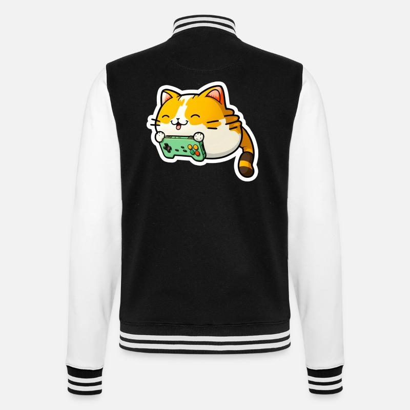 Autocollant mignon chaton chat chat mignon - Veste Teddy - noir/blanc