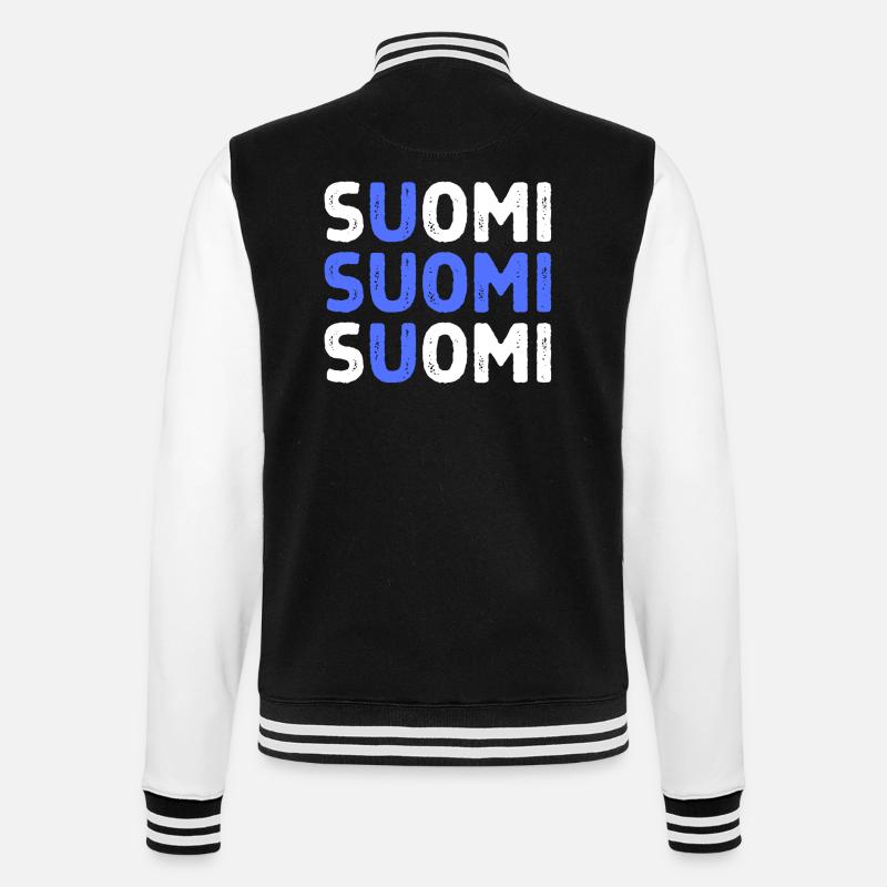 Drapeau de mot anglais - Veste Teddy - noir/blanc