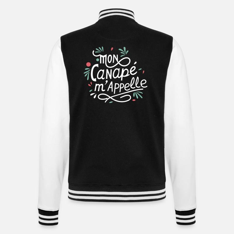 Mon canapé m'appelle - Veste Teddy - noir/blanc
