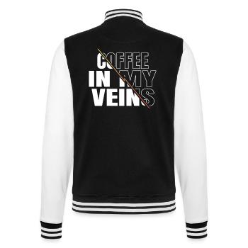 blagues drôles d’amateur de café cool cadeau grain de café - Veste Teddy - noir/blanc - Dos - Marisol (170cm)