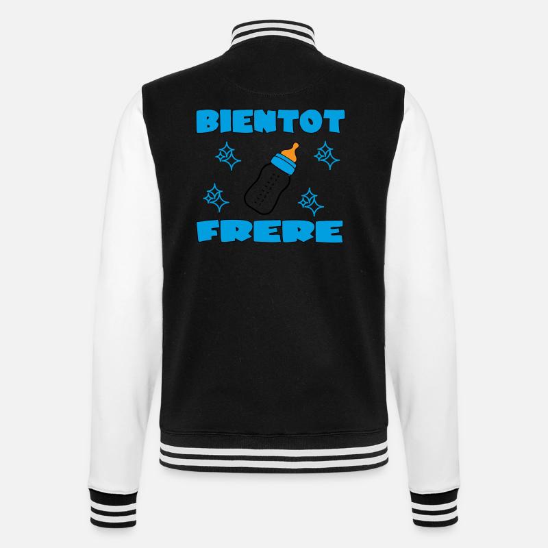 BIENTOT FRERE - Veste Teddy - noir/blanc