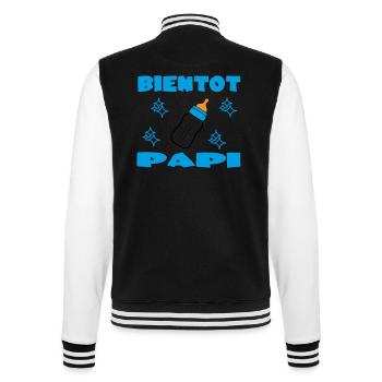 BALD OPA - College-Sweatjacke - Schwarz/Weiß - Hinten - Marisol (170cm)